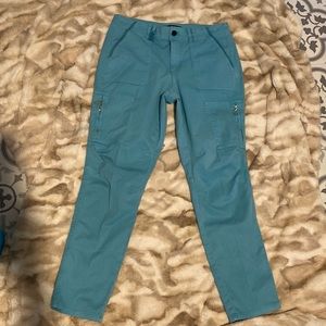 Women’s aqua colored cargo pants size 8